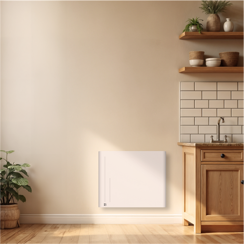 Radiateur Électrique Fixe à Inertie Sèche Céramique 1000w Alba Horizontal Blanc