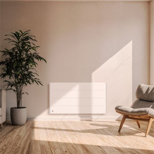 Radiateur Électrique Fixe à Inertie Sèche Céramique 2000w Tanin Horizontal Blanc