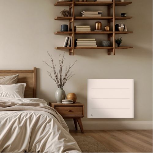 Radiateur Électrique Fixe à Inertie Sèche Céramique 1000w Tanin Horizontal Blanc
