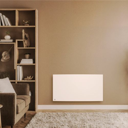 Radiateur Électrique Fixe à Inertie Sèche Fonte 2000w  Bia Horizontal Blanc