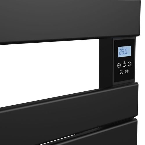 Sèche-serviette Électrique Sans Fluide Avec Soufflerie 500 + 1000 W H.108,4xl60cm Hanae Noir