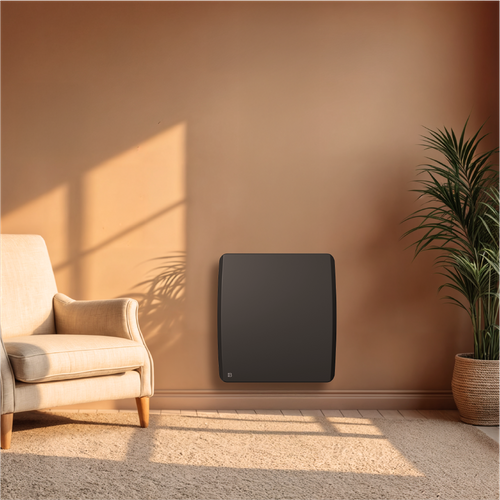 Radiateur Électrique Fixe à Inertie Sèche Céramique 500w  Aria Horizontal Noir