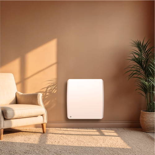 Radiateur Électrique Fixe à Inertie Sèche Céramique 500w Aria Horizontal Blanc