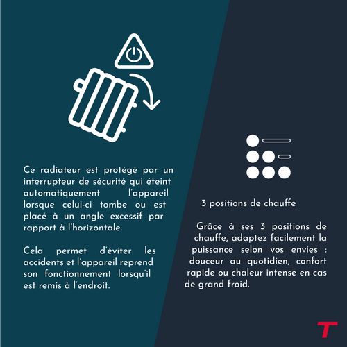 Radiateur Mobile Bain D'huile  Calista 2000w Blanc