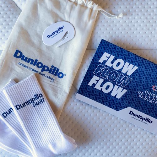 Matelas mousse 140x190 cm DUNLOPILLO FLOW 100 ép. 19 cm