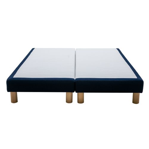Sommier tapissier FLOW S100 DUNLOPILLO 2x80x200 cm bleu