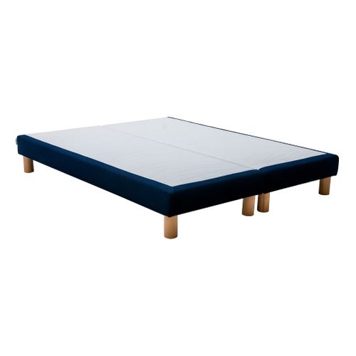 Sommier tapissier FLOW S100 DUNLOPILLO 2x80x200 cm bleu