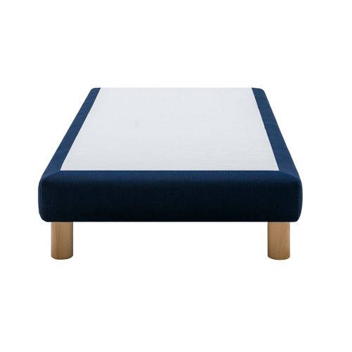 Sommier tapissier FLOW S100 DUNLOPILLO 90x190 cm bleu