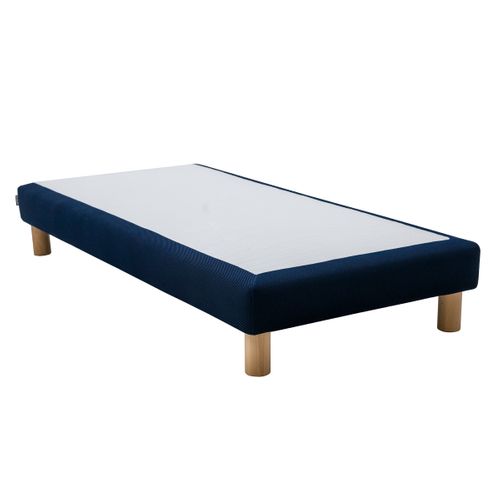 Sommier tapissier FLOW S100 DUNLOPILLO 90x190 cm bleu