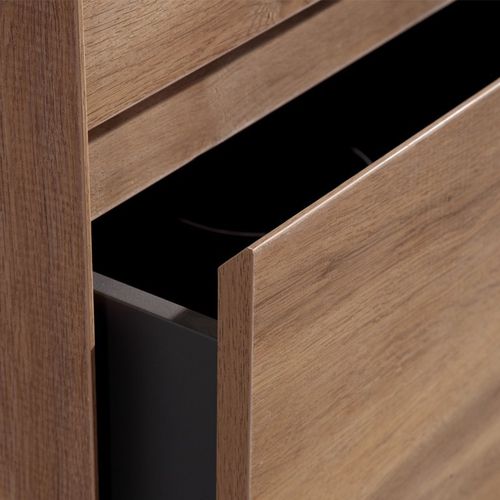 Meuble Avec Vasque 80 Cm Chêne Brun Aquaroca