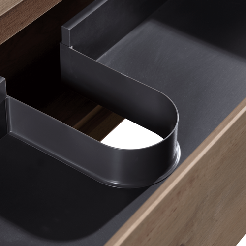 Meuble Avec Vasque 80 Cm Chêne Brun Aquaroca