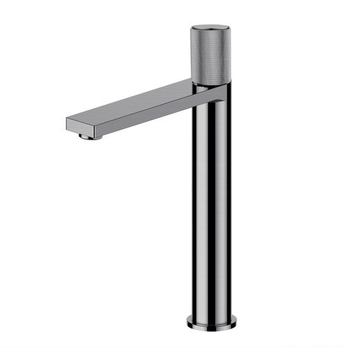 Robinet Mitigeur Haut Strié Métal