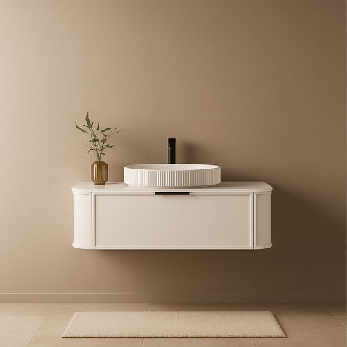 Meuble De Salle De Bain Avec Vasque à Poser 120 Cm Aquapari