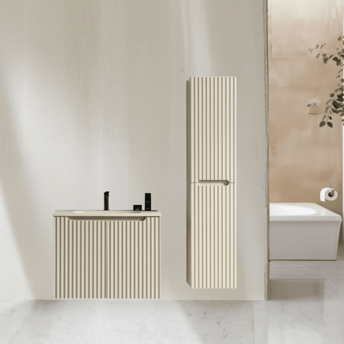 Ensemble De Salle De Bain 80 Cm Amande Aquavenus