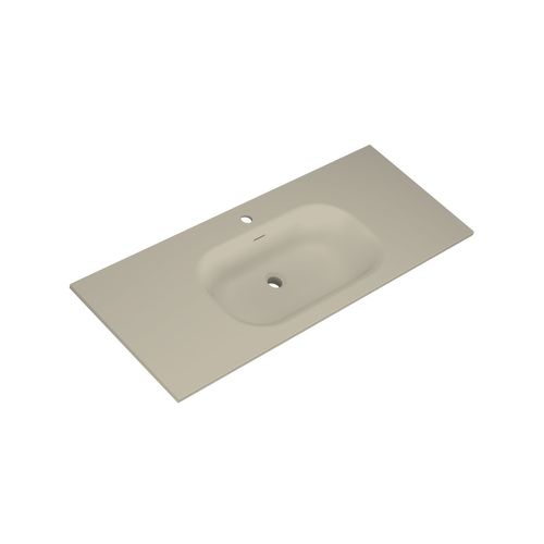 Meuble De Salle De Bain Avec Vasque 120 Cm Amande Aquavenus