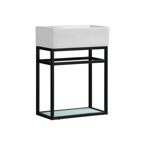 Lave Main 60 Cm Métal Noir Aquafredo