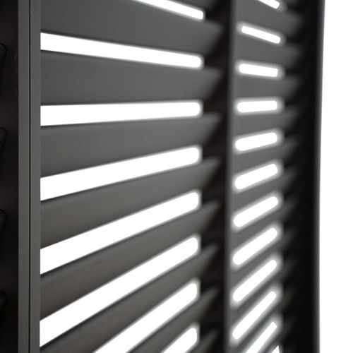 Persienne 130cm Pour Pergola Bioclimatique Triomphe. Côté 4m. Panneau Brise Vue. Aluminium.