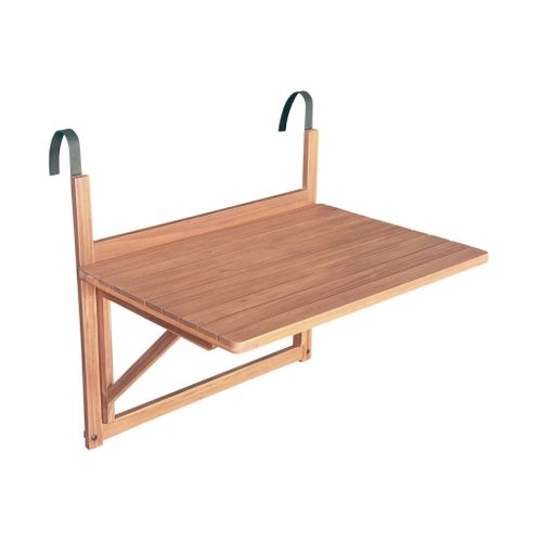 Table D'appoint En Bois Pour Balcon. Rectangulaire. Rabattable. Hauteur Ajustable