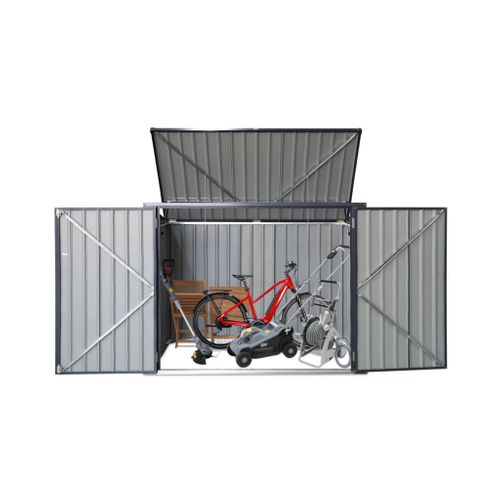 Cache Poubelle Double Couleur Gris Anthracite. 1.75m²