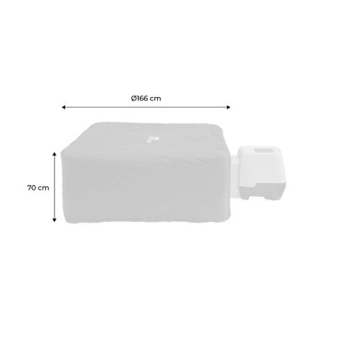 Housse De Protection Thermique Pour Spa Oslo 6 Places D. 166 X 70cm