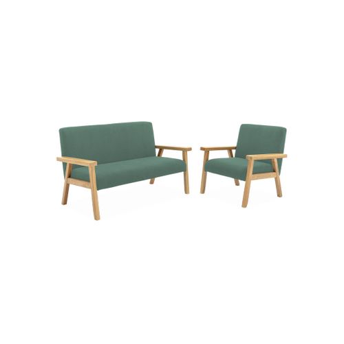 Banquette Canapé Enfant En Bois Et Velours Côtelé Kaki. Isak. L 84 X P 43.5 X H 50cm