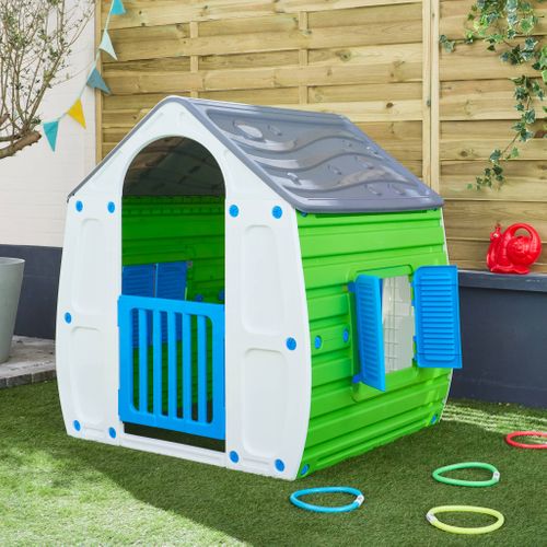 Cabane Colorée En Plastique Pour Enfant - Lou- L102 X L90 X H109 Cm