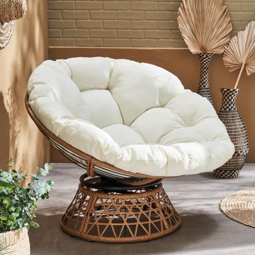Fauteuil Papasan Polyrotin Rotatif. Loveuse Outdoor/indoor D.96cm