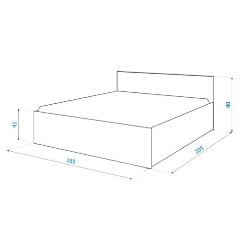 Lit Coffre Paris 160 X 200 Cm Avec Sommier à Lattes Relevable Blanc