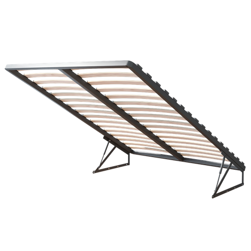 Lit Coffre Tulum 140 X 190 Cm Avec Sommier à Lattes Relevable Beige