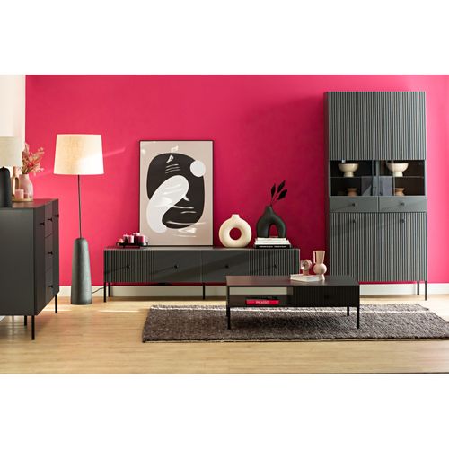 Meuble TV Viena - 180 Cm - 2 Portes Gris