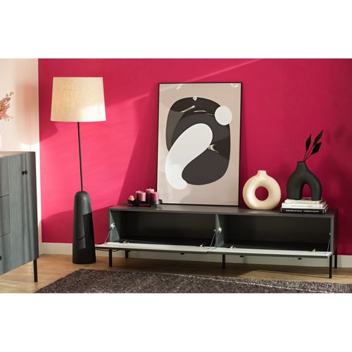Meuble TV Viena - 180 Cm - 2 Portes Gris