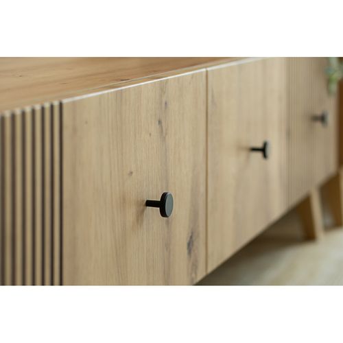 Meuble TV Berlin 180 Cm - 2 Portes Chêne