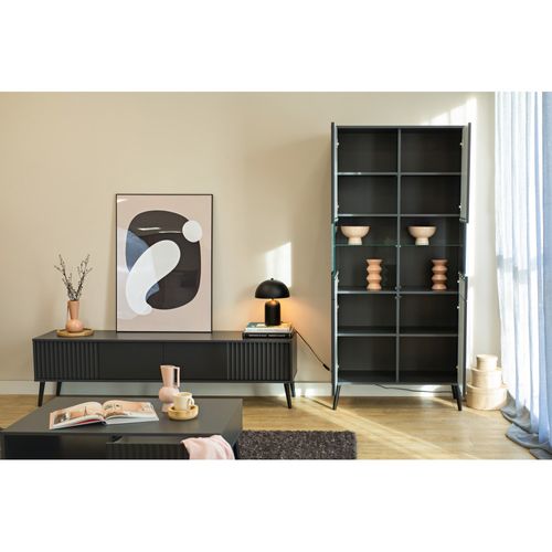 Vitrine Barcelona - 2 Portes Gris