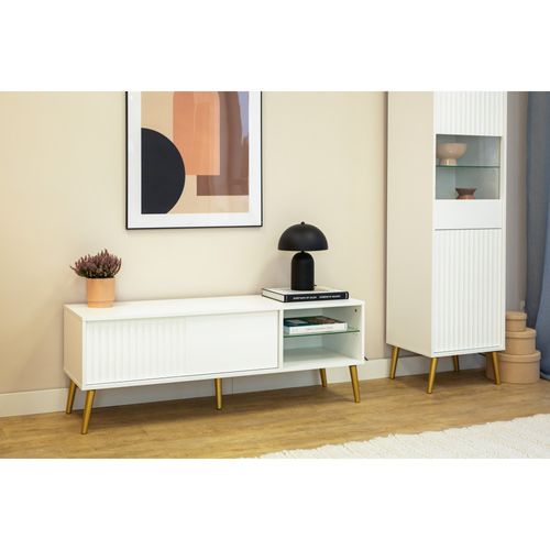Meuble TV Barcelona - 135 Cm Blanc
