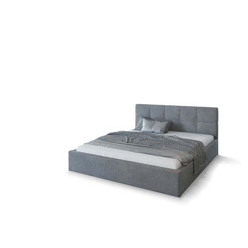 Lit Coffre Vegas 140 X 200 Cm  Avec Sommier à Lattes Relevable Gris Foncé