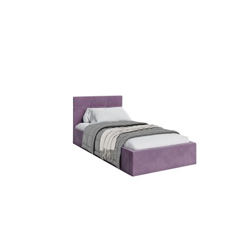 Lit Coffre Vegas 90 X 200 Cm Avec Sommier à Lattes Relevable Violet