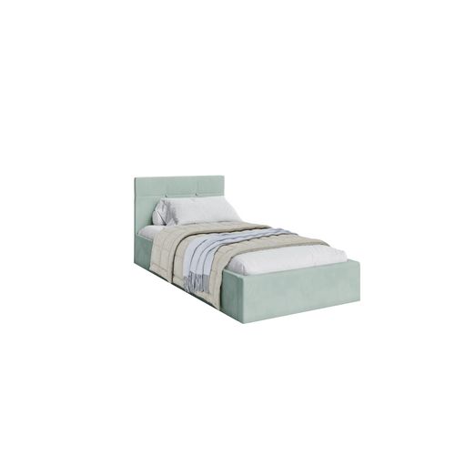Lit Coffre Vegas 90 X 200 Cm  Avec Sommier à Lattes Relevable Mint