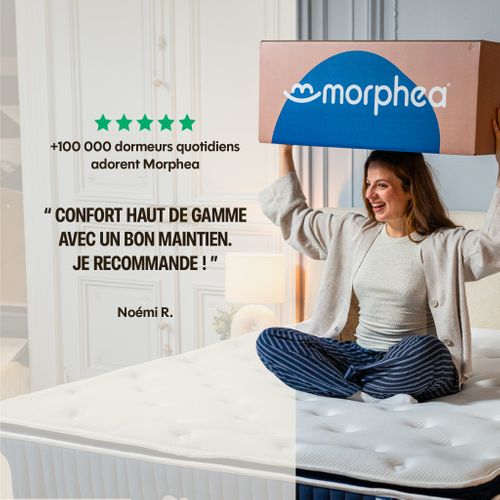 Matelas Hybride 180x200 cm Premium L'EXPERIENCE - Epaisseur 27 cm - Soutien Ferme, Accueil mi-Ferme