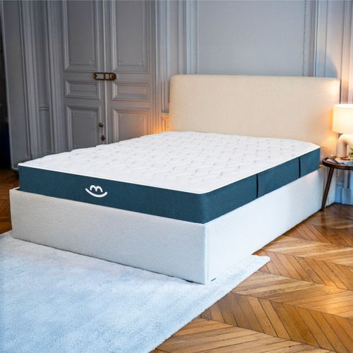 Matelas Hybride 80x200 cm MILA - Mousse Avec Ressorts Ensachés - Mi-ferme - Epaisseur 22cm