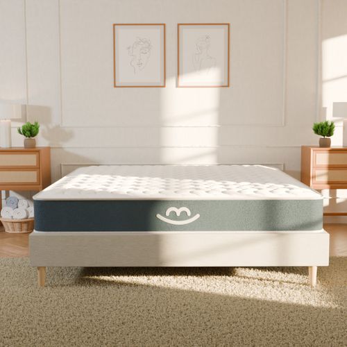 Matelas Hybride 70x190 cm MILA - Mousse Avec Ressorts Ensachés - Mi-ferme - Epaisseur 22cm
