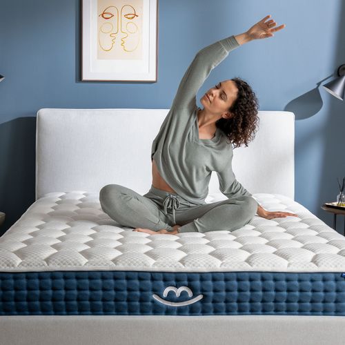 Matelas Premium Hybride 120x190 cm JADE Mousse Mémoire Forme & Ressorts Ensachés - Ferme - Ep.26 cm