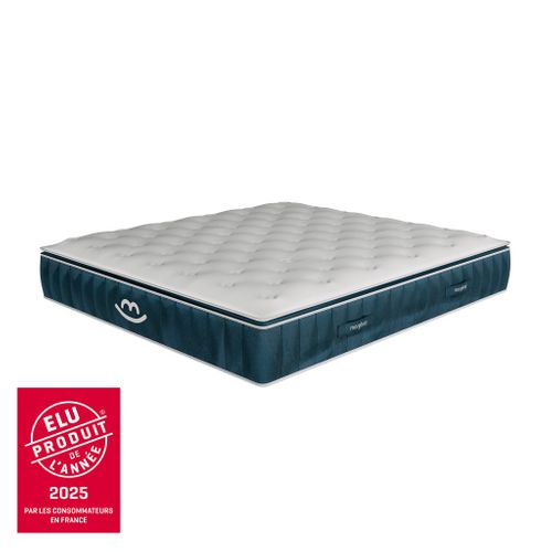 Matelas Hybride 90x190 cm - VICTORIA - Accueil mémoire de forme, Ressorts Ensachés - 30cm