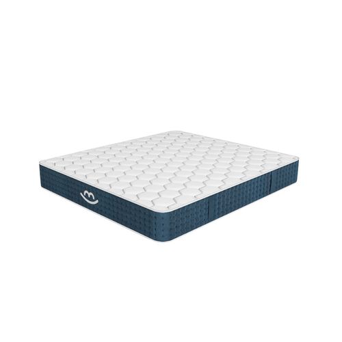 Pack Matelas Hybride 140x190cm Accueil à Mémoire De Forme Premium et Sommier Coffre Anthracite