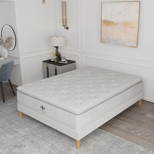 Matelas George V Suprême 160x200 Cm Ressorts Ensachés Hauteur 30 Cm