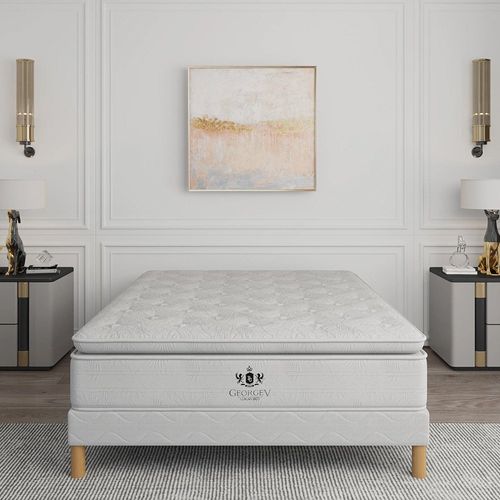 Matelas George V Suprême 160x200 Cm Ressorts Ensachés Hauteur 30 Cm