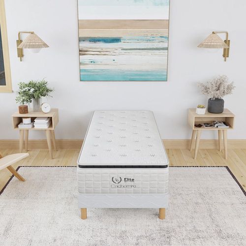 Ensemble Matelas Ressort 90x200 cm CACHEMIRE Epaisseur 28 cm