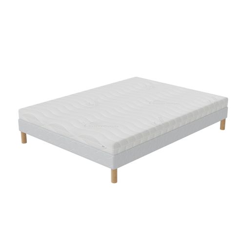 Ensemble Sommier + Matelas D’appoint Izy 140x190 Cm Mousse Haute Résilience