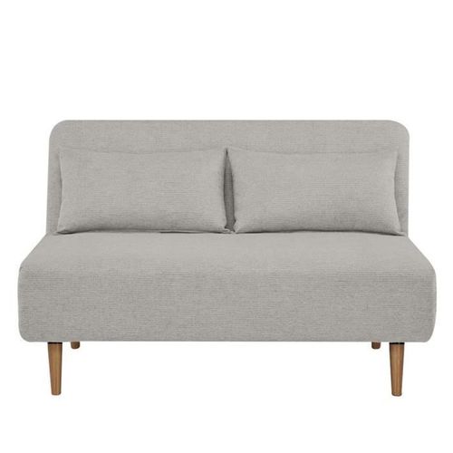 Banquette BZ - 2 Places - Tissu Beige - 130 X 90 X 81 Cm - Deplo