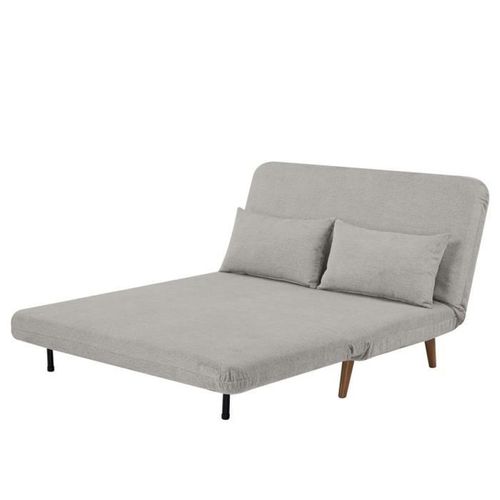 Banquette BZ - 2 Places - Tissu Beige - 130 X 90 X 81 Cm - Deplo