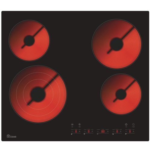 Table De Cuisson Vitrocéramique Trcpv4650b Triomph 4 Foyers 6500w